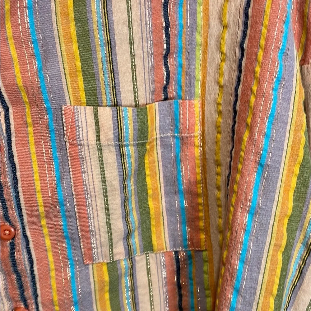 Pilcro Multicolor Striped Button Down Shirt - Picture 7 of 10
